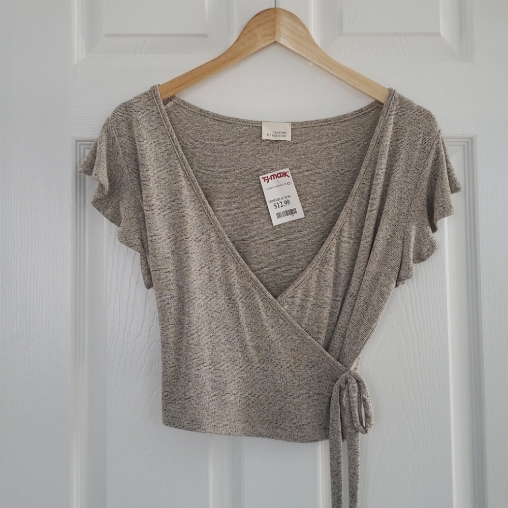 Tan crop top